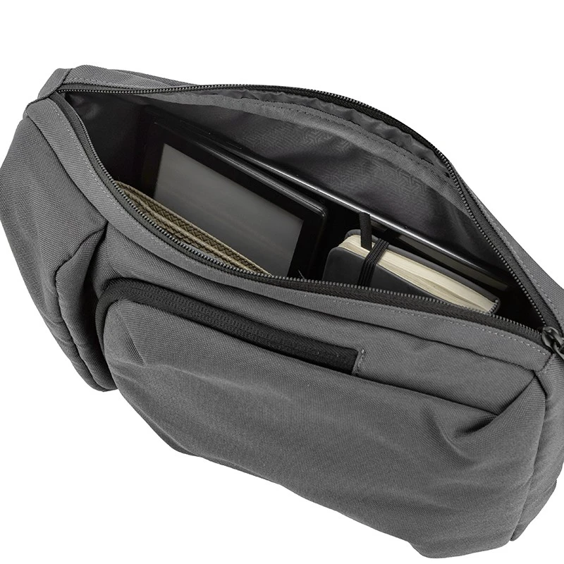 Мъжка раница през рамо за iPad Mini, Silver Flame, K012-2, Сива